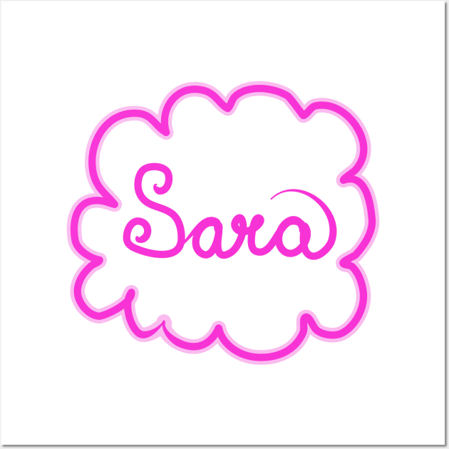 Sara. Female name. Wall Art by grafinya